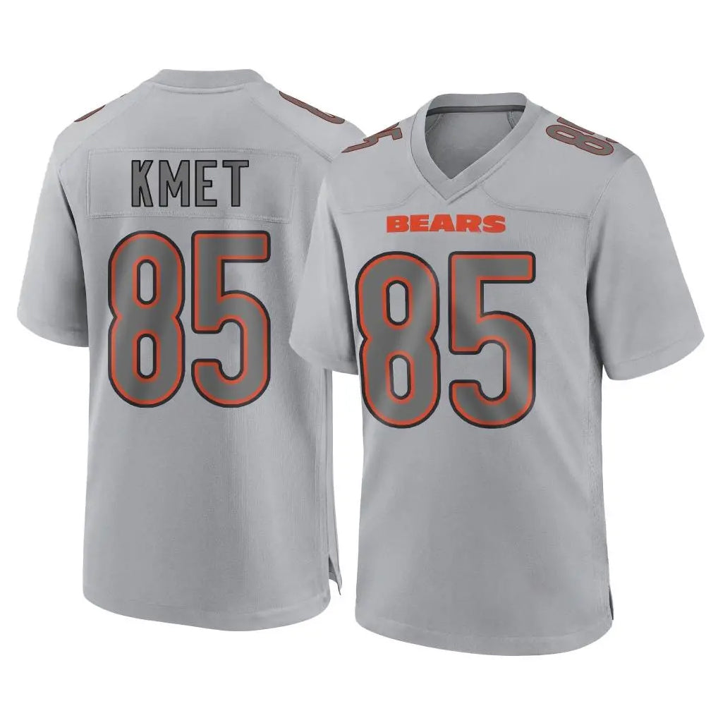 C.Bears #85 Cole Kmet Player Gray Atmosphere Fashion Game Edoa Stitched Jerseys