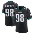 P.Eagles #98 Jalen Carter Player Black Game Home Edoa Stitched Jerseys