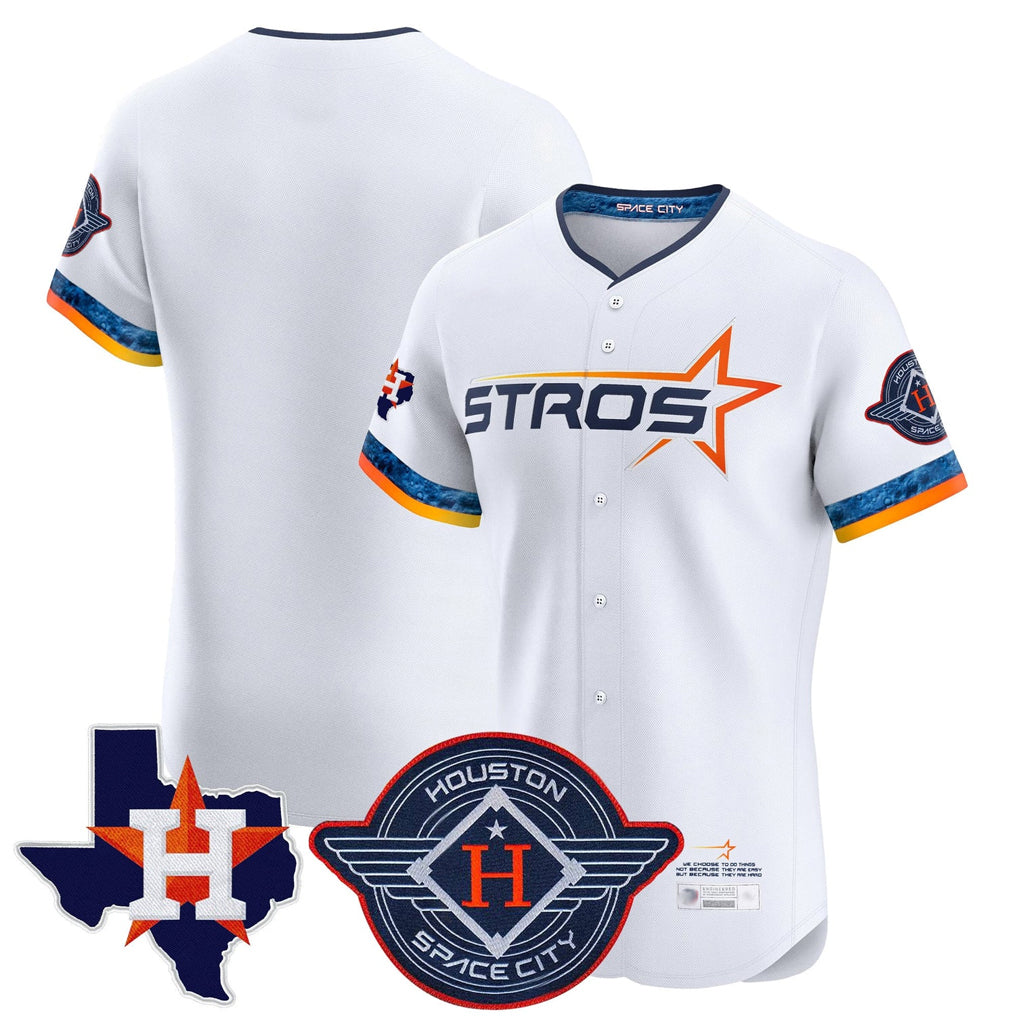 H.Astros ## Astros Blank Player White City Connect Texas Patch Vapor Premier Limited Elite Home Edoa Stitched Jerseys