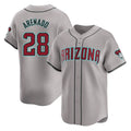 A.Diamondbacks #28 Nolan Arenado Player Gray Road Limited Home Game Edoa Stitched Jerseys