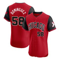 C.White Sox #58 Seranthony Dom¨ªnguez Player Red City Connect Limited Elite Home Edoa Stitched Jerseys