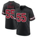 A.Cardinals #55 Dante Stills Player Black Home Game Edoa Stitched Jerseys