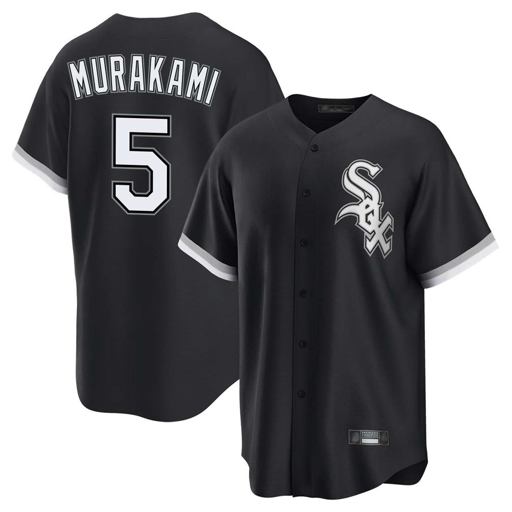 C.White Sox #5 Munetaka Murakami Player Black Home Game Edoa Stitched Jerseys