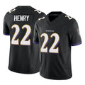 B.Ravens #22 Derrick Henry Player Black Limited Home Game Edoa Stitched Jerseys