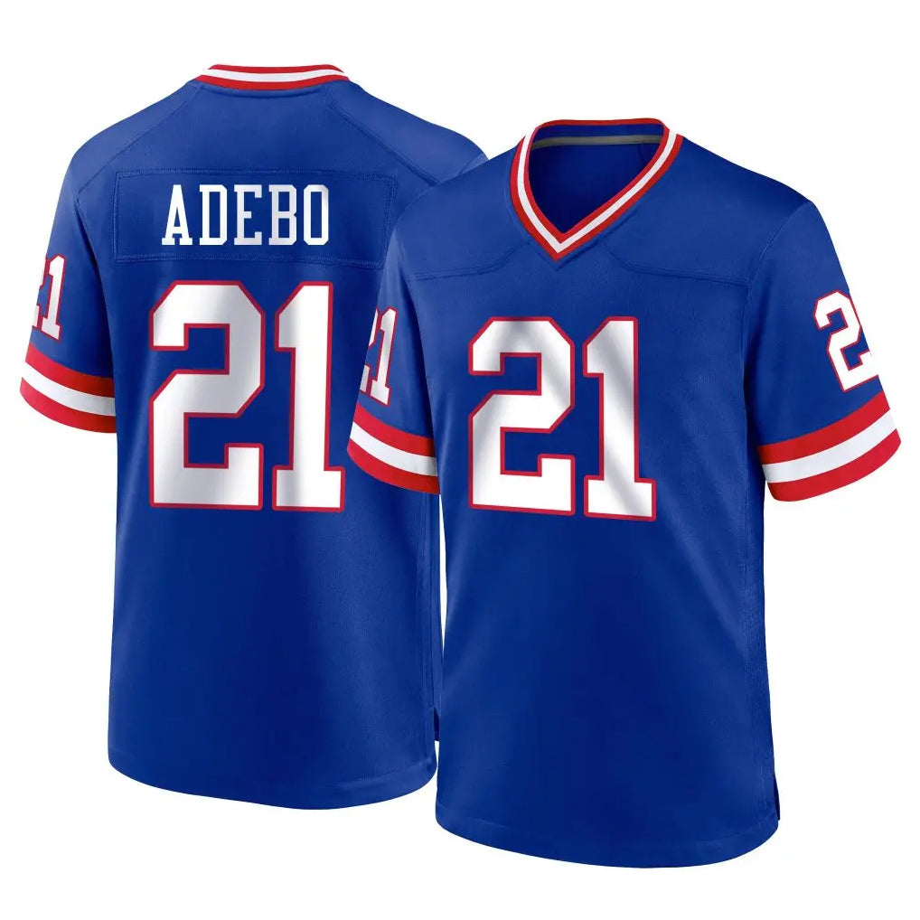 NY.Giants #21 Paulson Adebo Player Royal Classic Home Game Edoa Stitched Jerseys