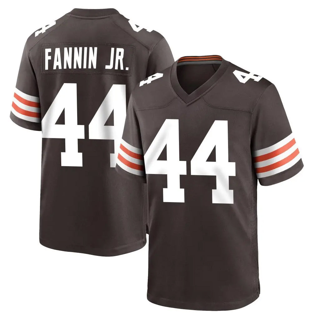 C.Browns #44 Harold Fannin Jr. Player Brown Home Game Edoa Stitched Jerseys