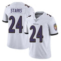 B.Ravens #24 Malaki Starks Player White Vapor F.U.S.E. Limited Edoa Stitched Jerseys