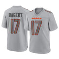 C.Bears #17 Tyson Bagent Player Gray Atmosphere Fashion Game Edoa Stitched Jerseys