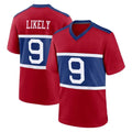 NY.Giants #9 Lsaiah Likely Player Red Century Home Game Edoa Stitched Jerseys