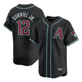 A.Diamondbacks #12 Lourdes Gurriel Jr Player Black Limited Home Game Edoa Stitched Jerseys