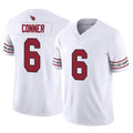 A.Cardinals #6 James Conner Player White Vapor F.U.S.E. Limited Home Game Edoa Stitched Jerseys