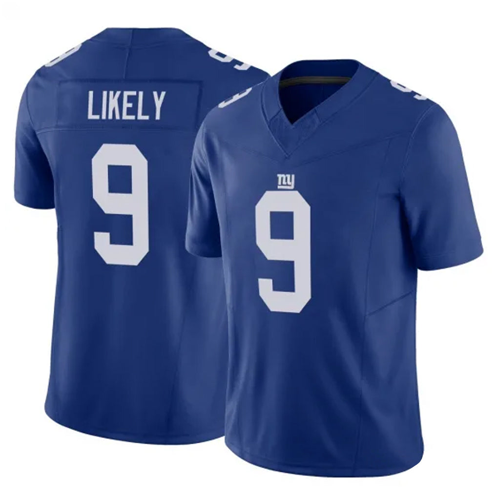 NY.Giants #9 Lsaiah Likely Player Royal Limited Vapor F.U.S.E. Home Game Edoa Stitched Jerseys