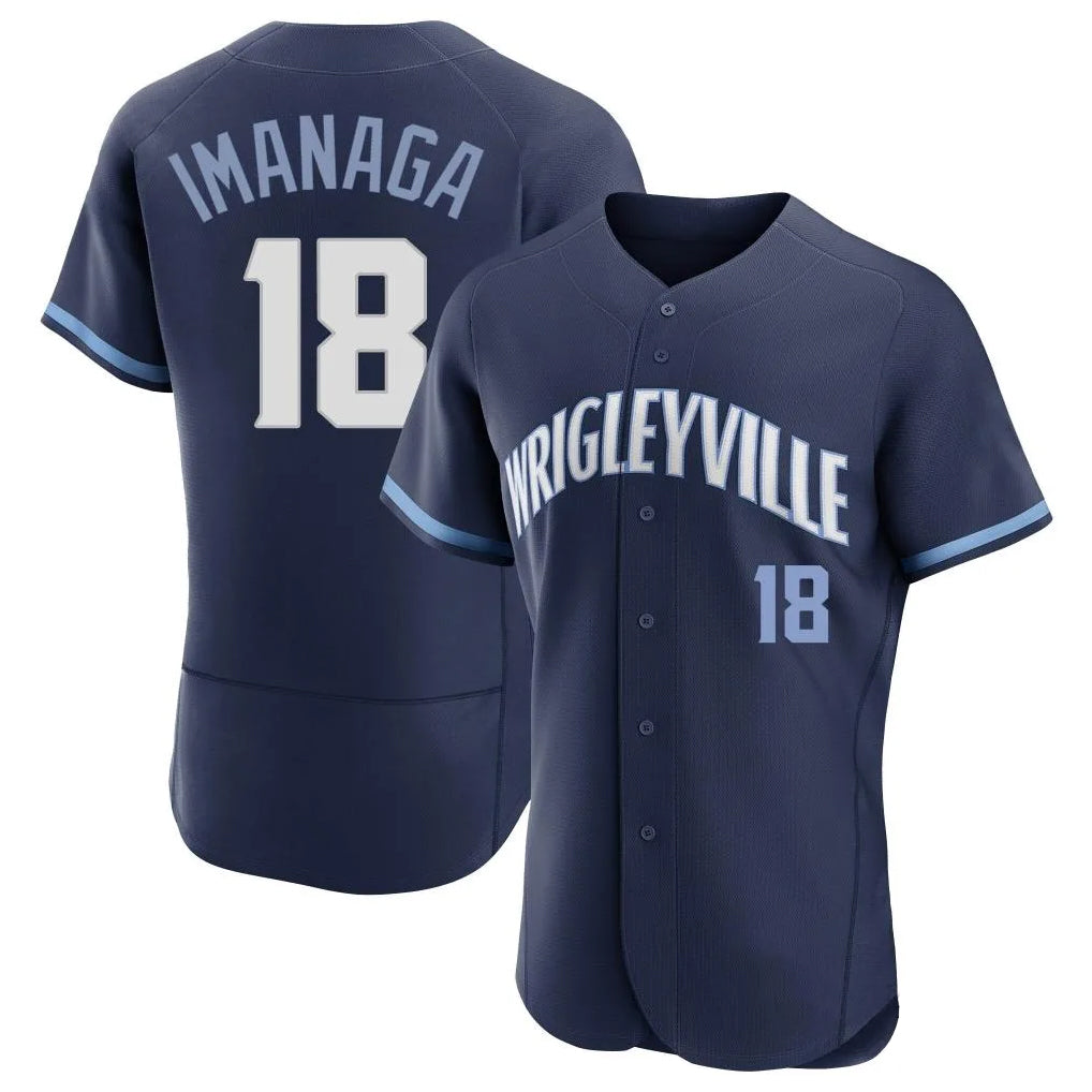 C.Cubs #18 Shota Imanaga Player Navy City Connect Limited Elite Home Edoa Stitched Jerseys