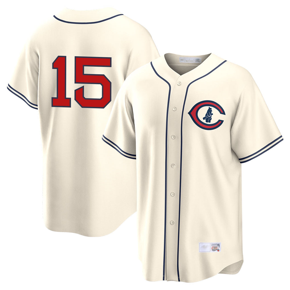 C.Cubs #15 Carson Kelly Player Cream Field of Dreams Home Game Edoa Stitched Jerseys