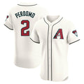 A.Diamondbacks #2 Geraldo Perdomo Player Cream Limited Elite Home Game Edoa Stitched Jerseys