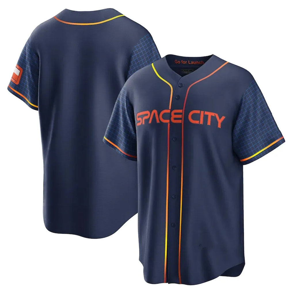 H.Astros ## Astros Blank Player Navy City Connect Home Game Edoa Stitched Jerseys