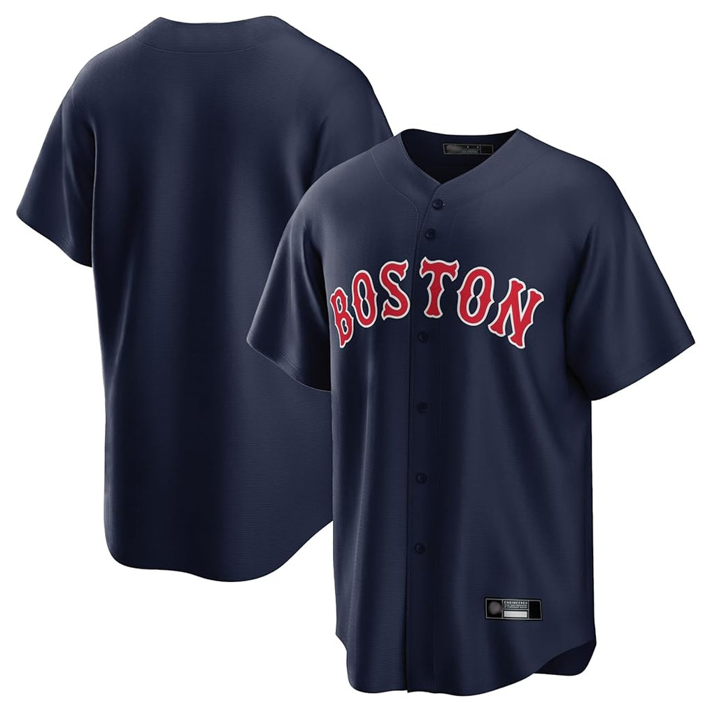 B.Red Sox ## Red Sox Blank Player Navy Home Game Edoa Stitched Jerseys
