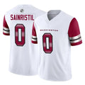 W.Commanders #0 Mike Sainristil Player White Vapor F.U.S.E. Limited Home Game Edoa Stitched Jerseys