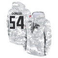 A.Falcons #54 Brandon Dorlus Player Camo Arctic Salute to Service Hoodies Limited Edoa Stitched Jerseys