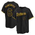 B.Orioles #6 Ryan Mountcastle Player Black Snake Skin City Home Game Edoa Stitched Jerseys