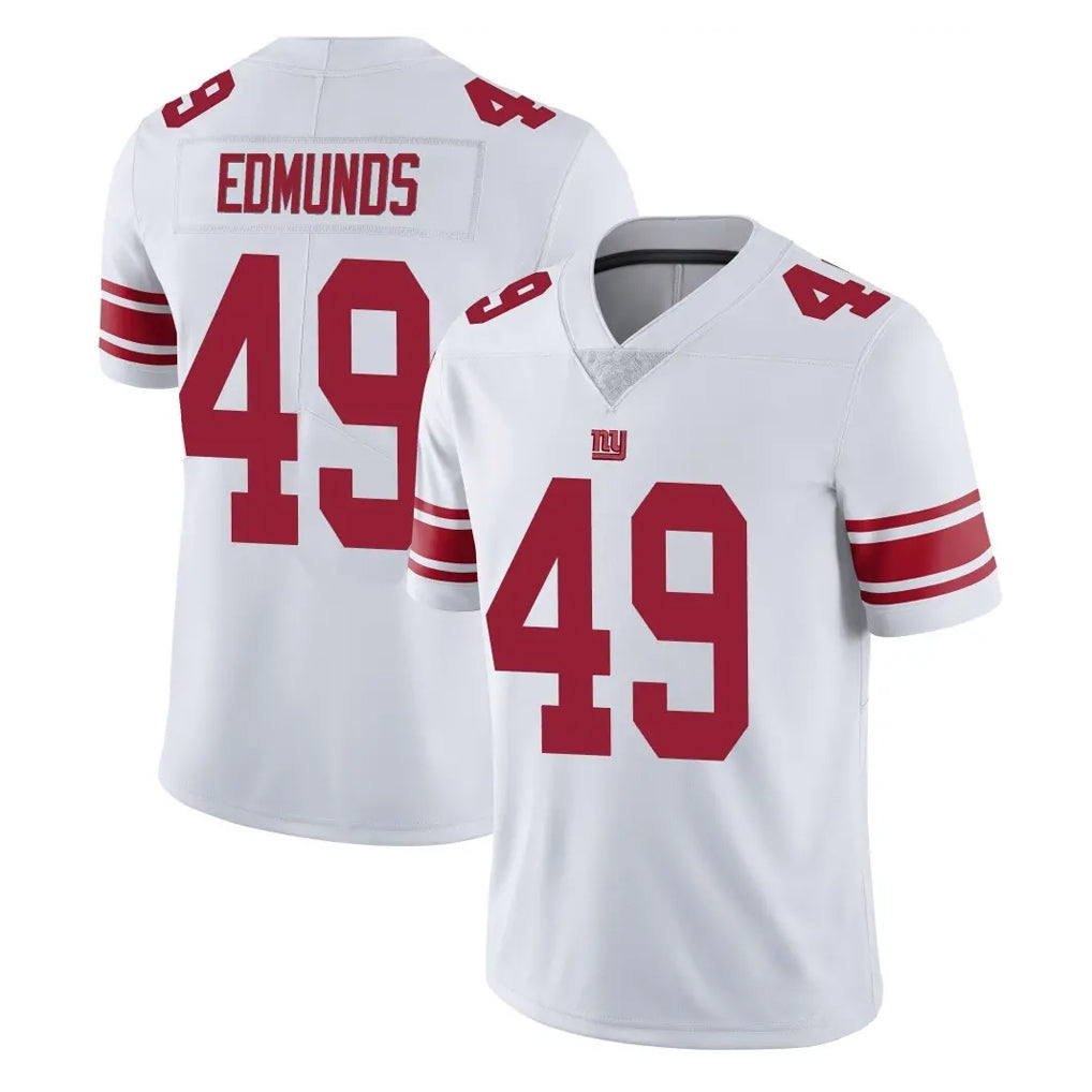 NY.Giants #49 Tremaine Edmunds Player White Limited Vapor Untouchable Home Game Edoa Stitched Jerseys