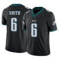 P.Eagles #6 DeVonta Smith Player Black Limited Vapor F.U.S.E. Home Game Edoa Stitched Jerseys