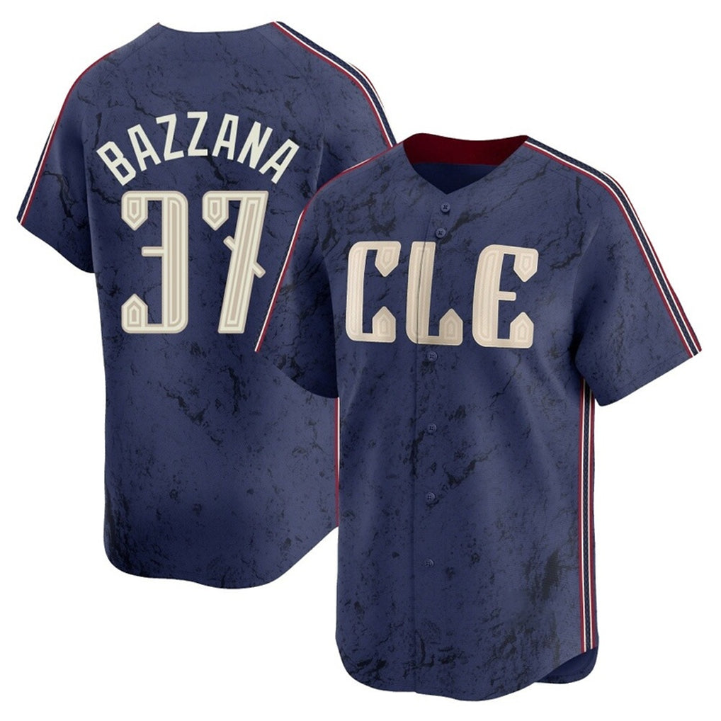 C.Guardians #37 Travis Bazzana Player Navy City Connect Limited Home Edoa Stitched Jerseys