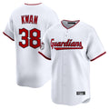 C.Guardians #38 Steven Kwan Player White Limited Home Game Edoa Stitched Jerseys