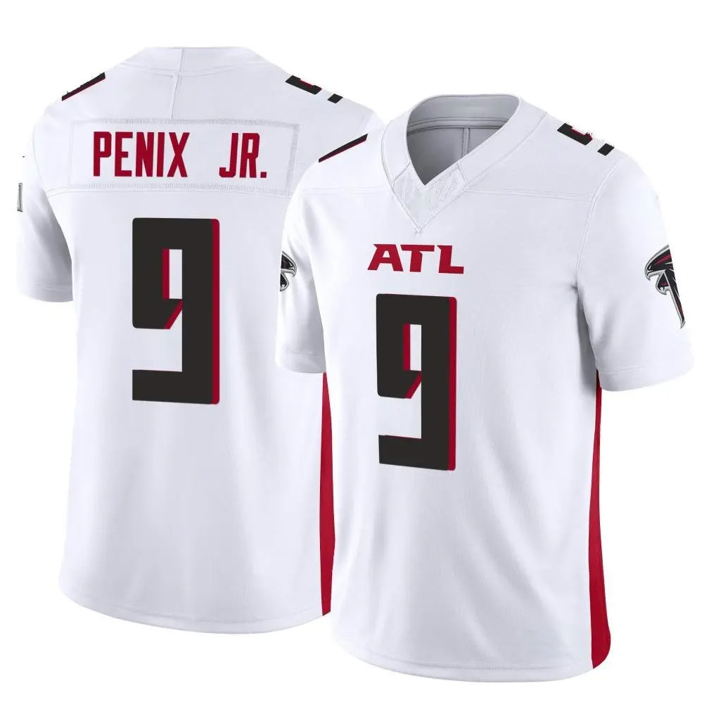 A.Falcons #9 Michael Penix Jr. Player White Vapor F.U.S.E. Limited Edoa Stitched Jerseys