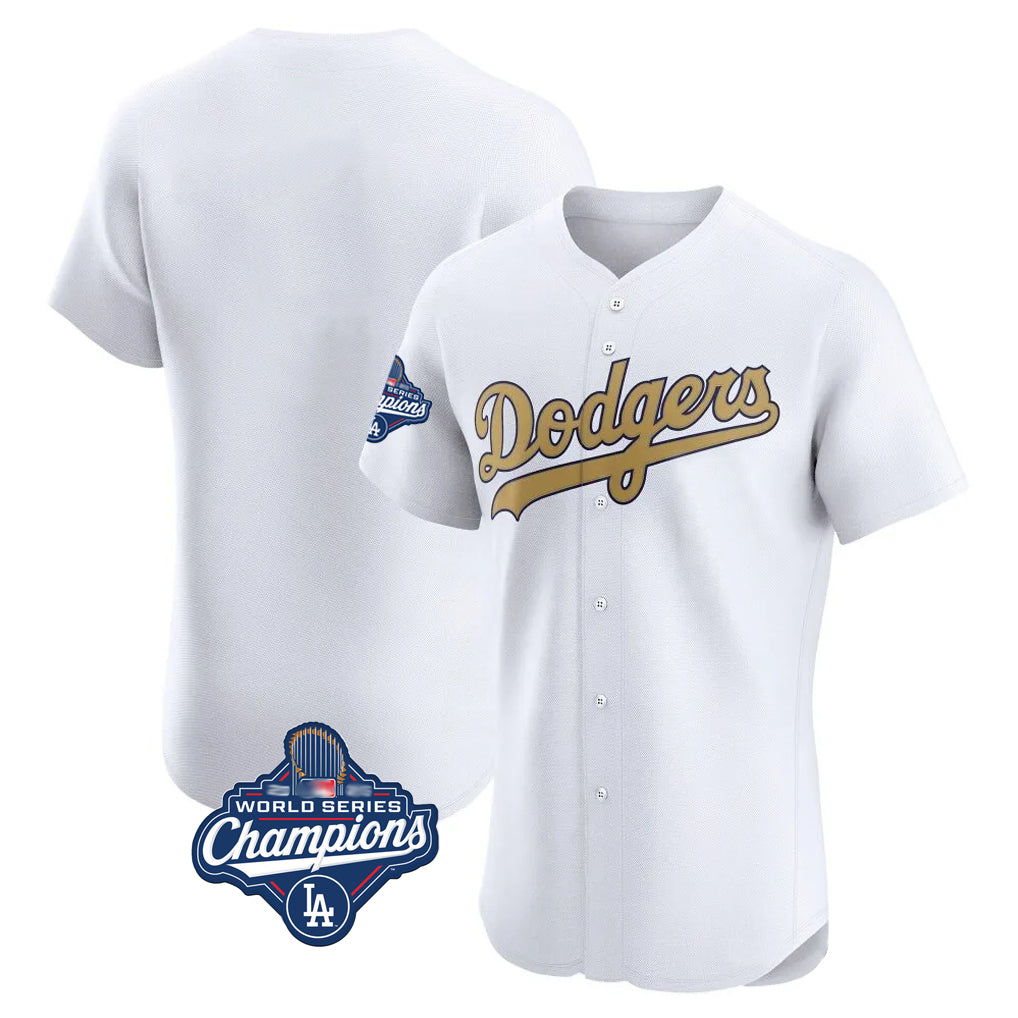 LA.Dodgers ## Dodgers Blank Player Gold Limited Elite Home World Series Meet Edoa Stitched Jerseys