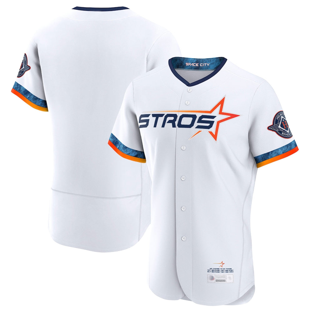 H.Astros ## Astros Blank Player White City Connect Limited Elite Home Edoa Stitched Jerseys
