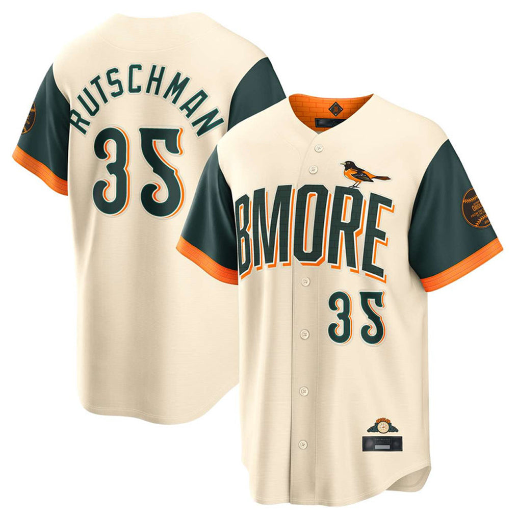 B.Orioles #35 Adley Rutschman Player Cream 2026 City Connect Home Game Edoa Stitched Jerseys