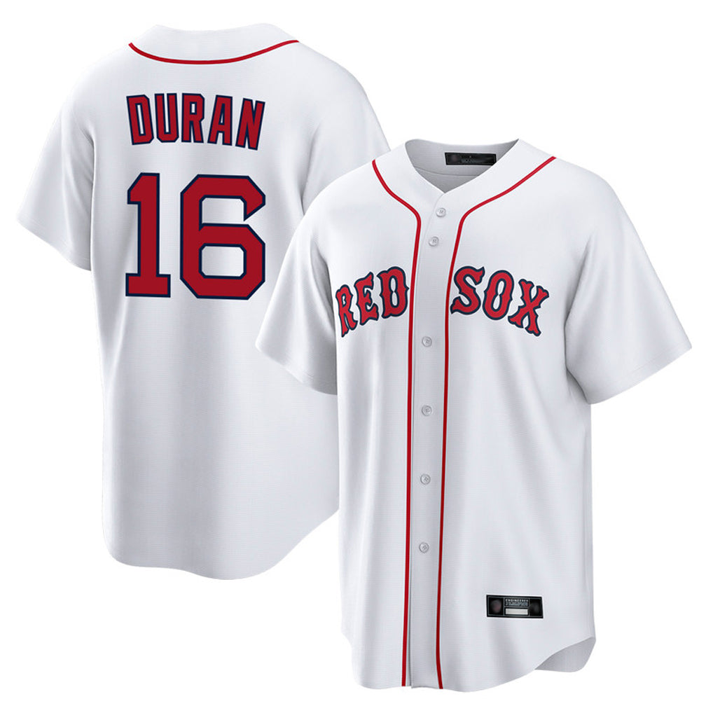 B.Red Sox #16 Jarren Duran Player White Home Game Edoa Stitched Jerseys