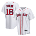 B.Red Sox #16 Jarren Duran Player White Home Game Edoa Stitched Jerseys