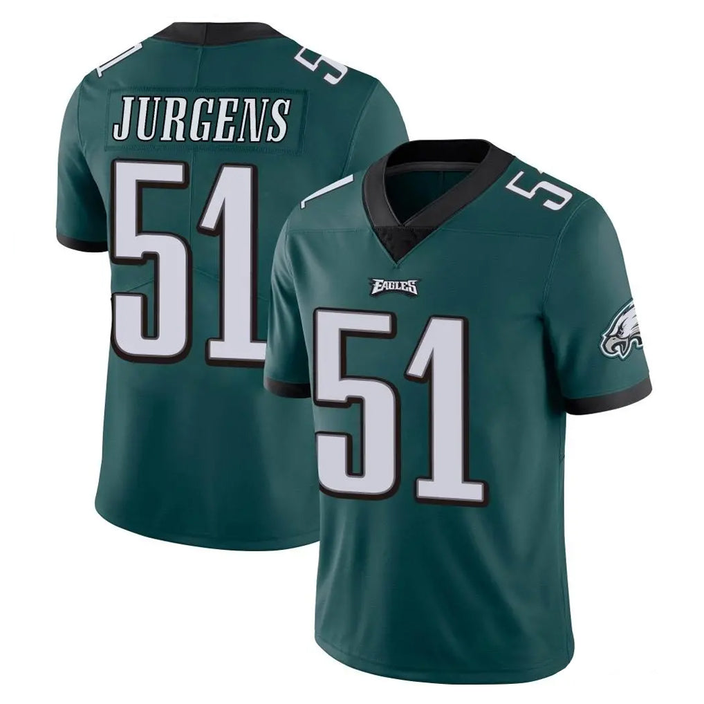 P.Eagles #51 Cam Jurgens Player Team Color Green Vapor Untouchable Home Game Edoa Stitched Jerseys