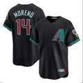 A.Diamondbacks #14 Gabriel Moreno Player Black Fashion Out Home Game Edoa Stitched Jerseys