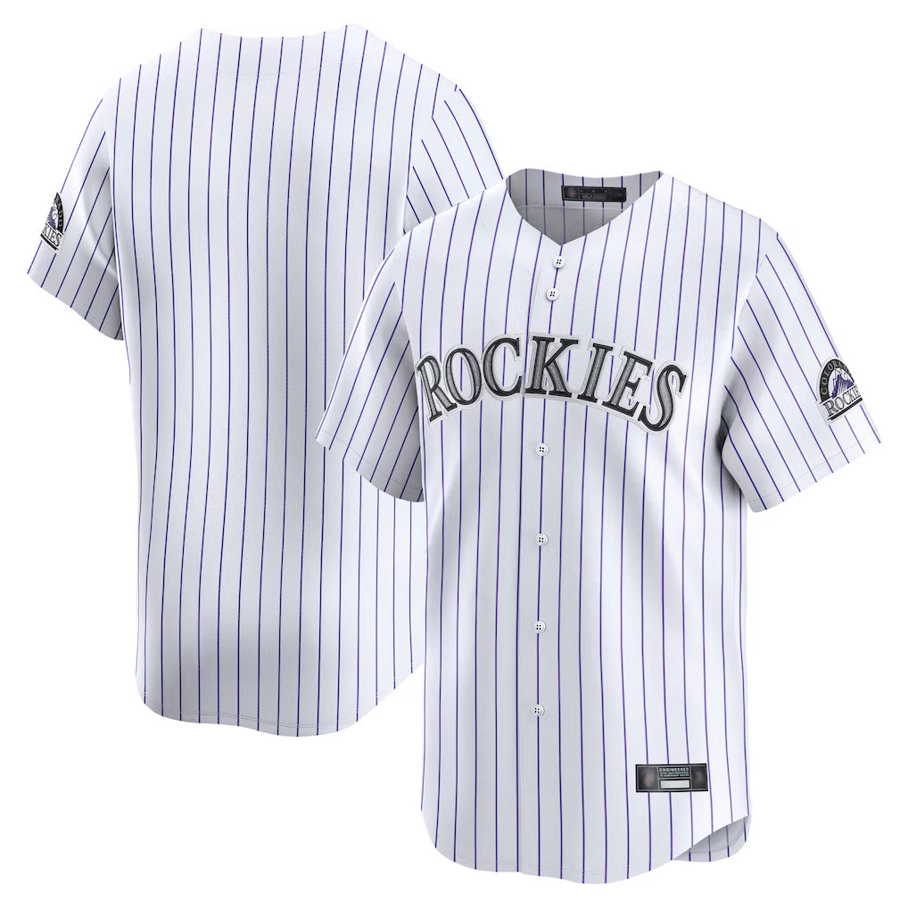 C.Rockies ## Rockies Blank Player White Limited Home Edoa Stitched Jerseys