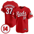 C.Reds #37 Tyler Stephenson Player Red Vapor Premier Limited Home Edoa Stitched Jerseys