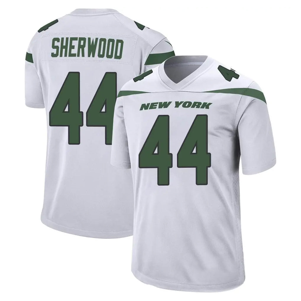 NY.Jets #44 Jamien Sherwood Player White Spotlight Home Game Edoa Stitched Jerseys