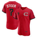 C.Reds #7 Spencer Steer Player Red 2026 City Connect Limited Elite Home Edoa Stitched Jerseys