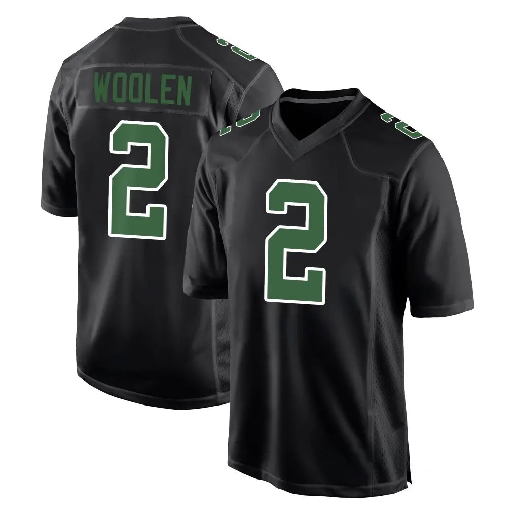P.Eagles #2 Riq Woolen Player Carbon Green Fashion Home Game Edoa Stitched Jerseys