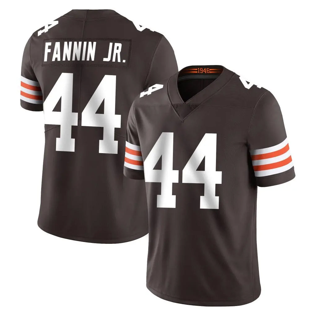 C.Browns #44 Harold Fannin Jr. Player Brown Color Vapor Untouchable Limited Home Game Edoa Stitched Jerseys