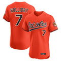 B.Orioles #7 Jackson Holliday Player Orange Limited Elite Home Game Edoa Stitched Jerseys