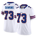 B.Bills #73 Dion Dawkins Player White Vapor F.U.S.E. Limited Home Game Edoa Stitched Jerseys
