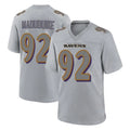 B.Ravens #92 Nnamdi Madubuike Player Gray Color Rush Vapor Untouchable Game Edoa Stitched Jerseys
