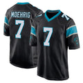 C.Panthers #7 Tre'von Moehrig Player Black Home Game Edoa Stitched Jerseys