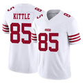 SF.49ers #85 George Kittle Player White Limited Vapor F.U.S.E. Home Game Edoa Stitched Jerseys