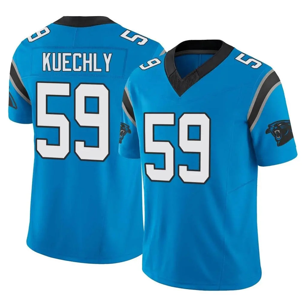 C.Panthers #59 Luke Kuechly Player Blue Vapor F.U.S.E. Limited Home Game Edoa Stitched Jerseys