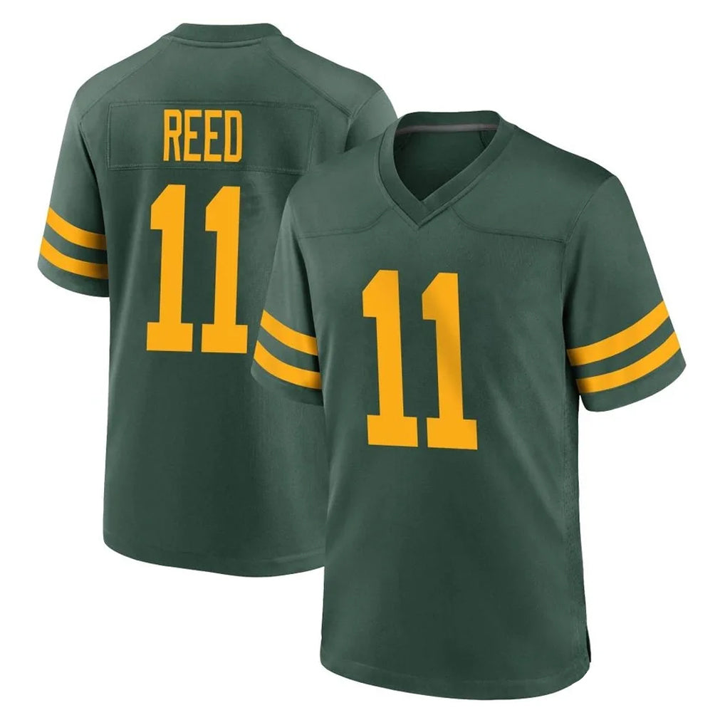 GB.Packers #11 Jayden Reed Player Green Alternate Home Game Edoa Stitched Jerseys