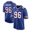 B.Bills #96 Deone Walker Player Royal Home Game Edoa Stitched Jerseys